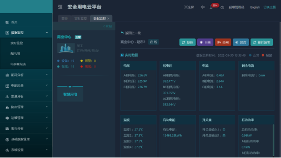 AcrelCloud-6000安全用电云平台在某商业广场的应用