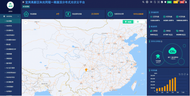 安科瑞Acrel-1000DP分布式光伏監(jiān)控系統(tǒng)  在宜賓高新區(qū)和光同程一期  屋頂分布式光伏發(fā)電項目中的應用
