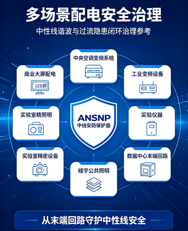 中性线电流过大隐患如何化解？ANSNP守护末端配电安全